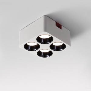 Нови модеран дизајн ЛЕД црно бела плафонска фабричка светла